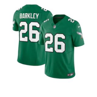 Saquon Barkley, Philadelphia Eagles Nike Alternate Vapor F.U.S.E. Limited Jersey - Kelly Green